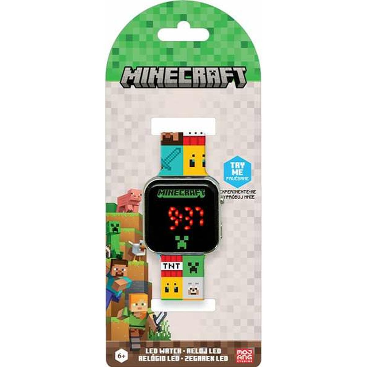 Relógio para bebês Minecraft