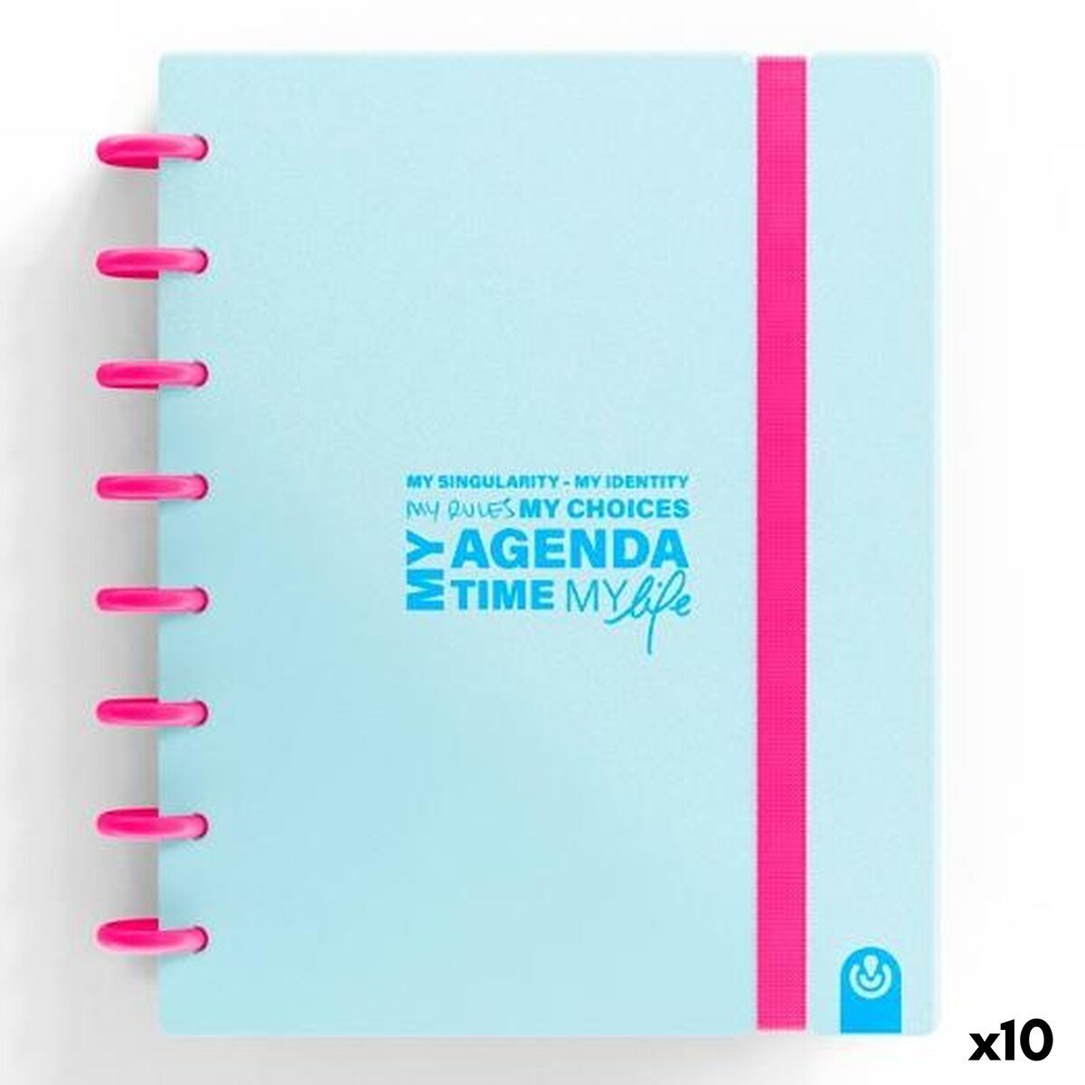 Agenda Carchivo My Agenda Time My Lfe Azul Pastel A5 (10 Unidades)