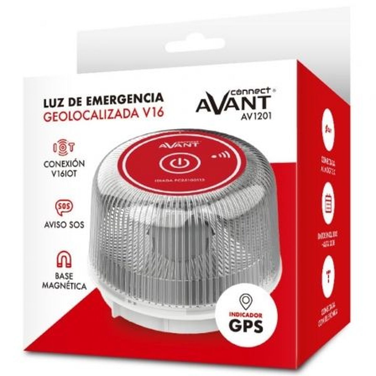 Baliza de Emergência V16 conectada DGT 3.0 Avant AV1201