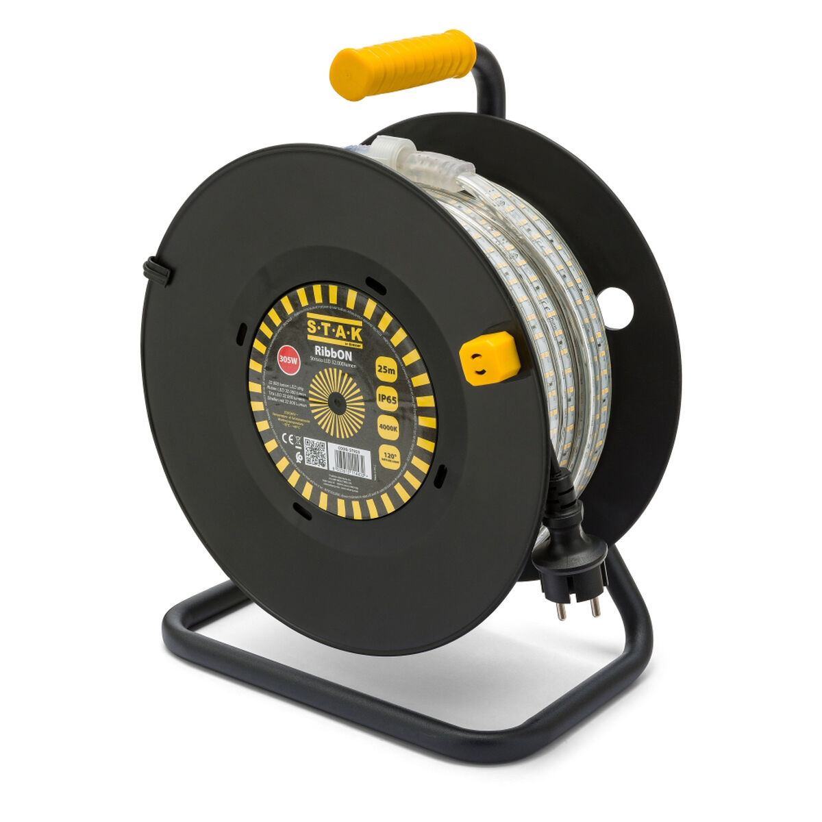 Tiras LED Stak 300 W Leve LED 4000 K Preto Transparente