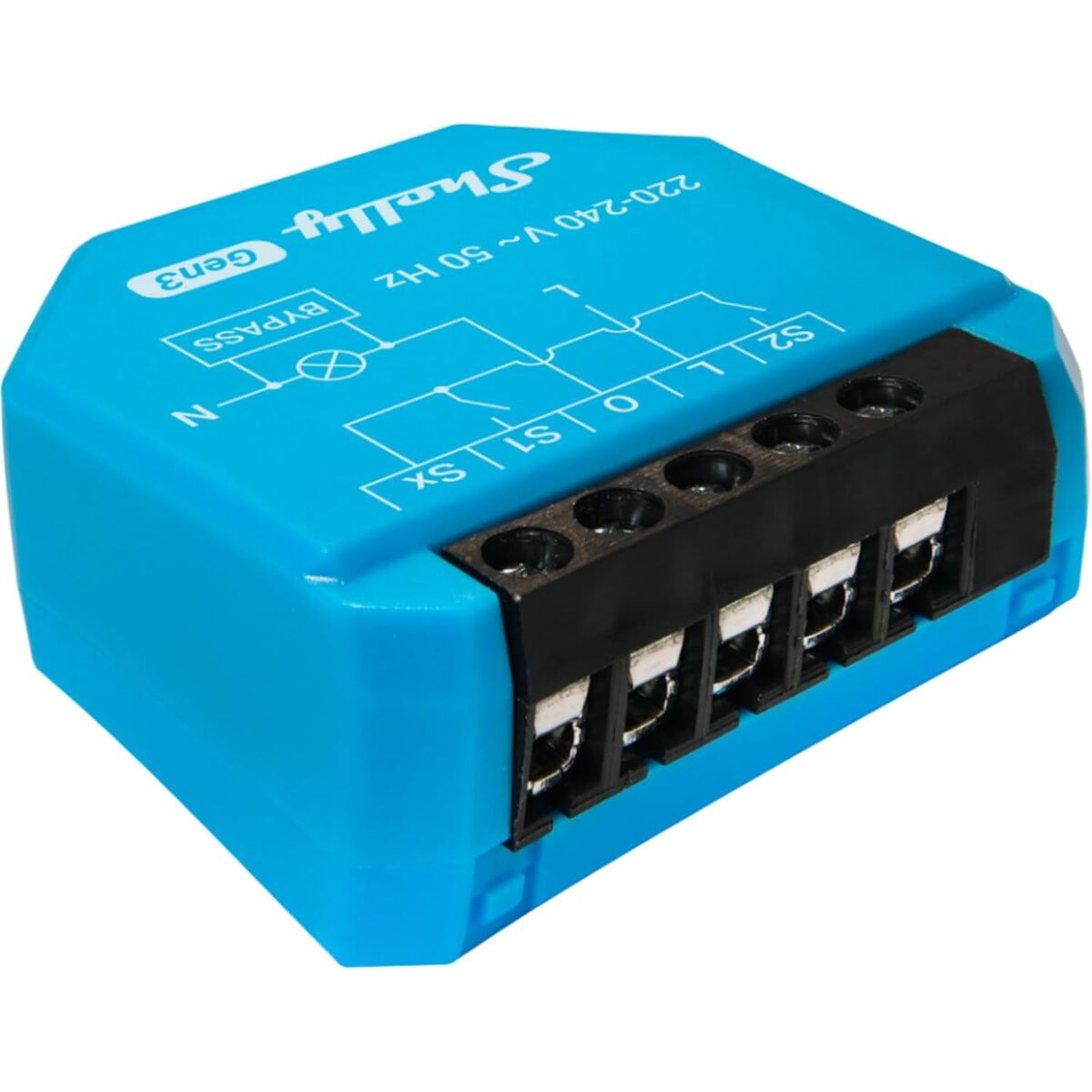 Tomada Inteligente Shelly S3SW-0A2X4EUL Bluetooth Wi-Fi 230 V 16 A