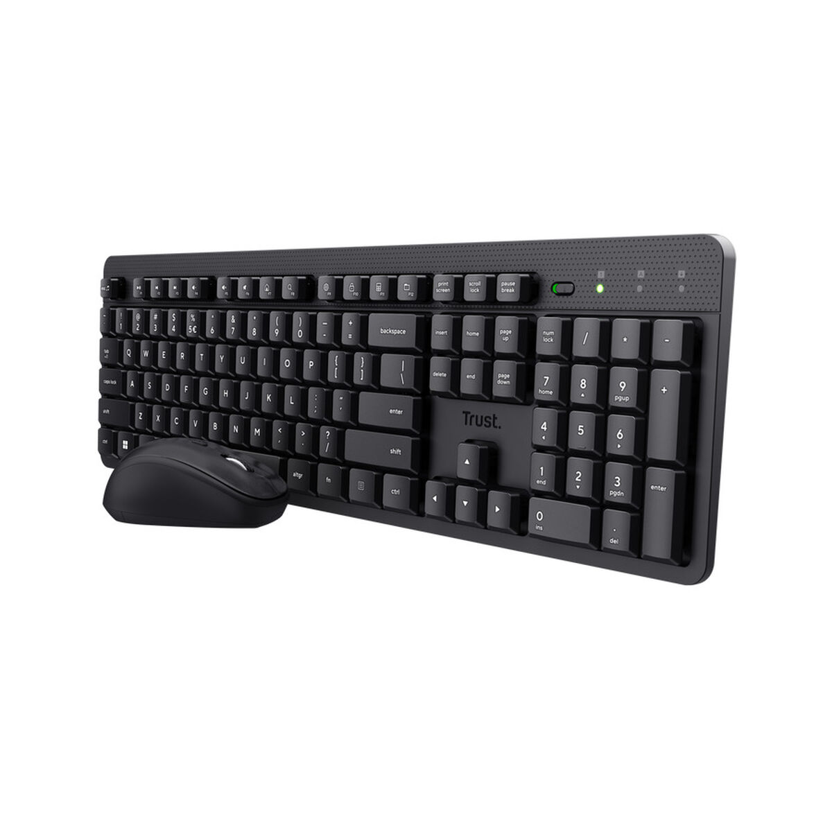 Teclado e Rato Trust 25020 ODYII Preto Qwerty espanhol