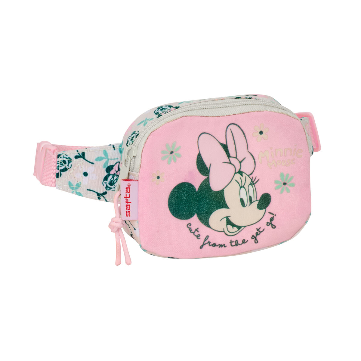 Bolsa de Cintura Minnie Mouse Minty Cor de Rosa 14 x 11 x 4 cm