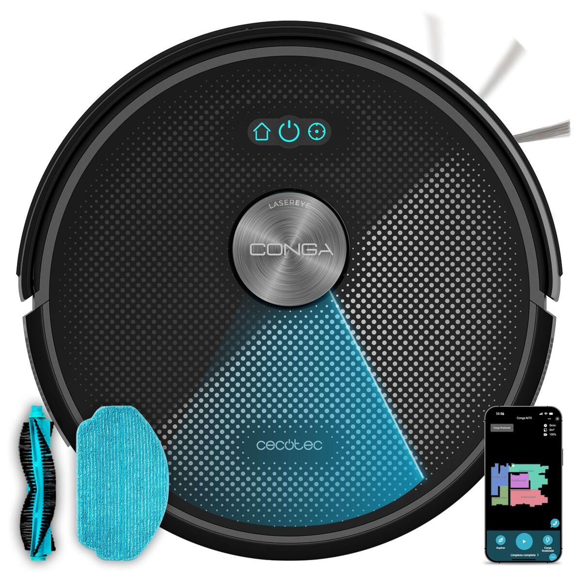 Robot Aspirador Cecotec M50 3200 mAh