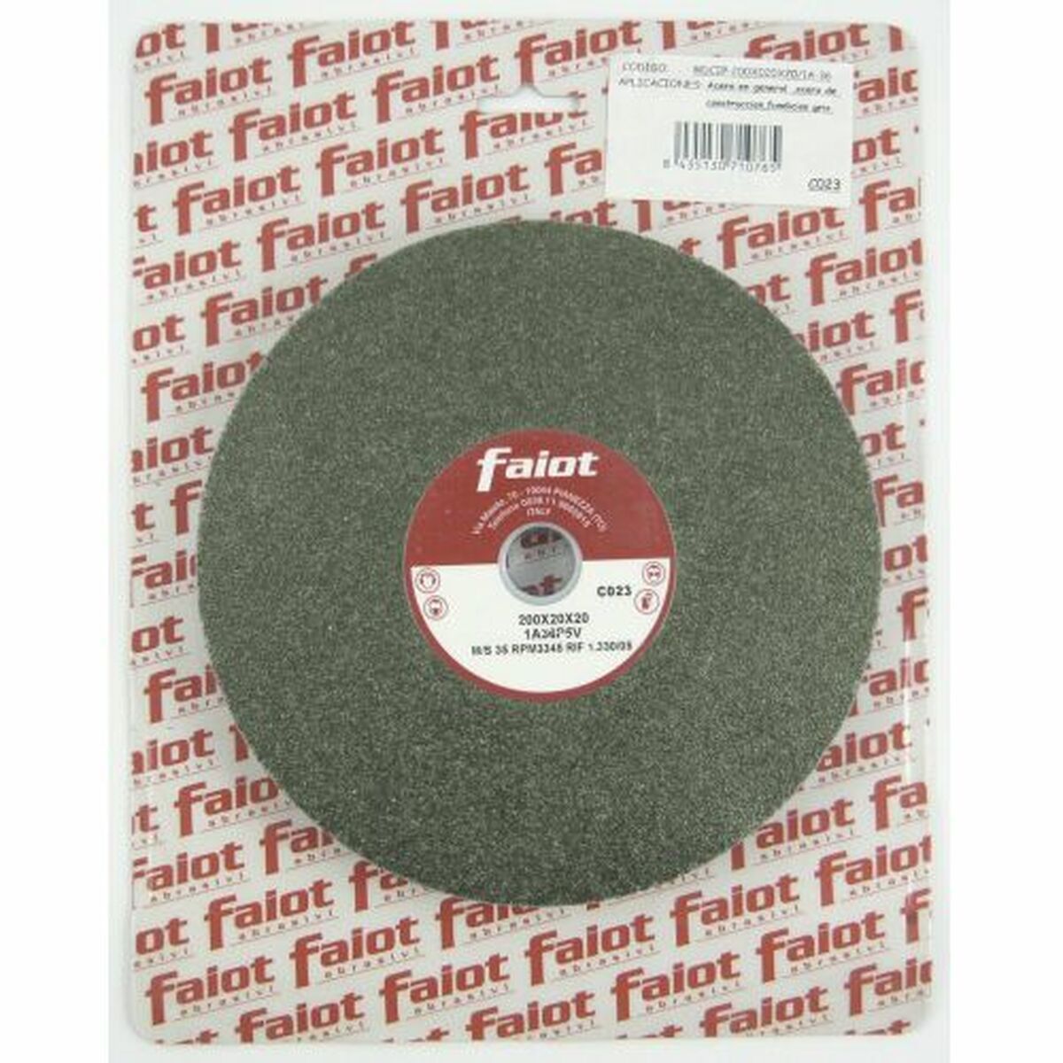 Rodas abrasivas FAIOT 200 mm 20 mm