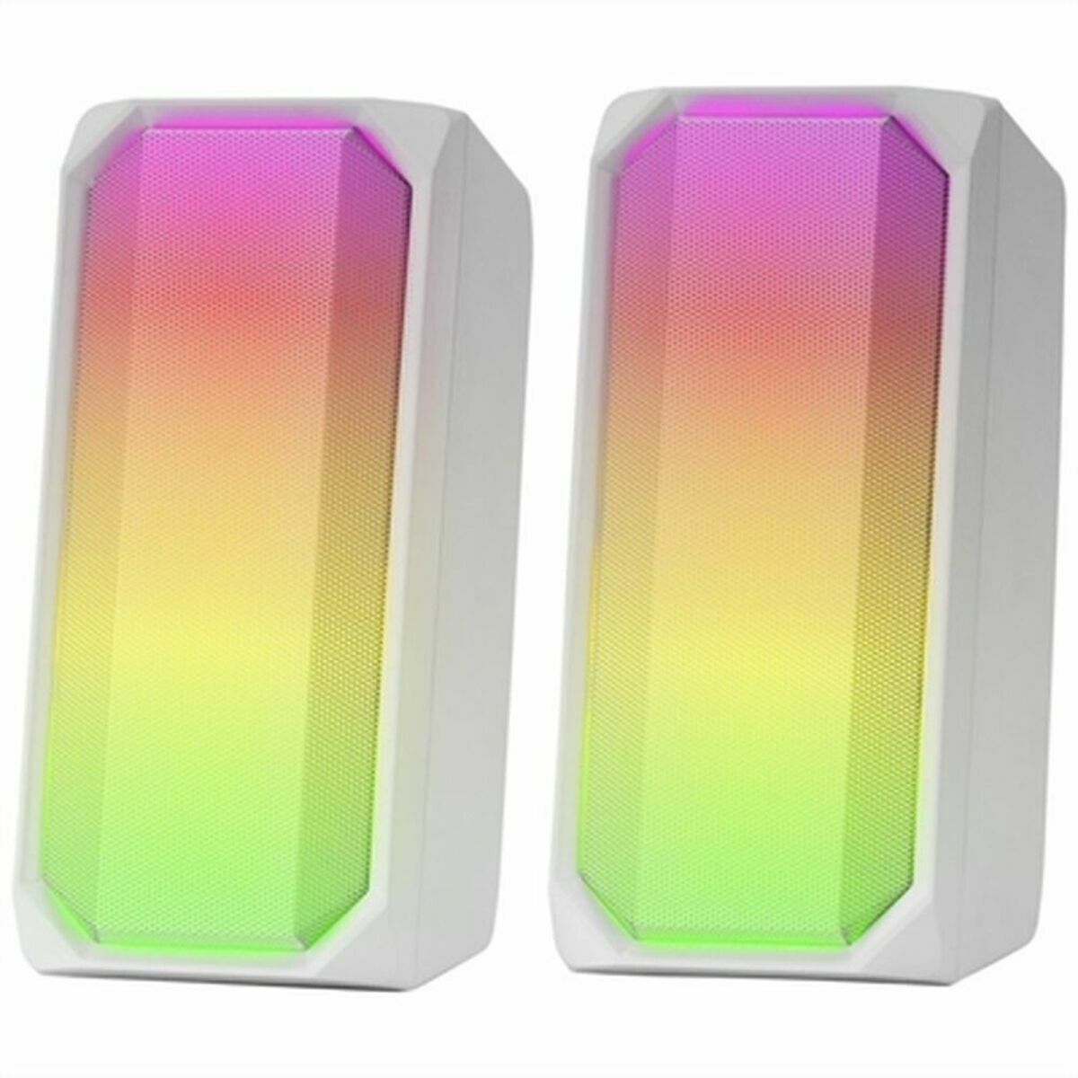 Altifalante Bluetooth Portátil Mars Gaming MSRGBW Branco 15 W 4 W