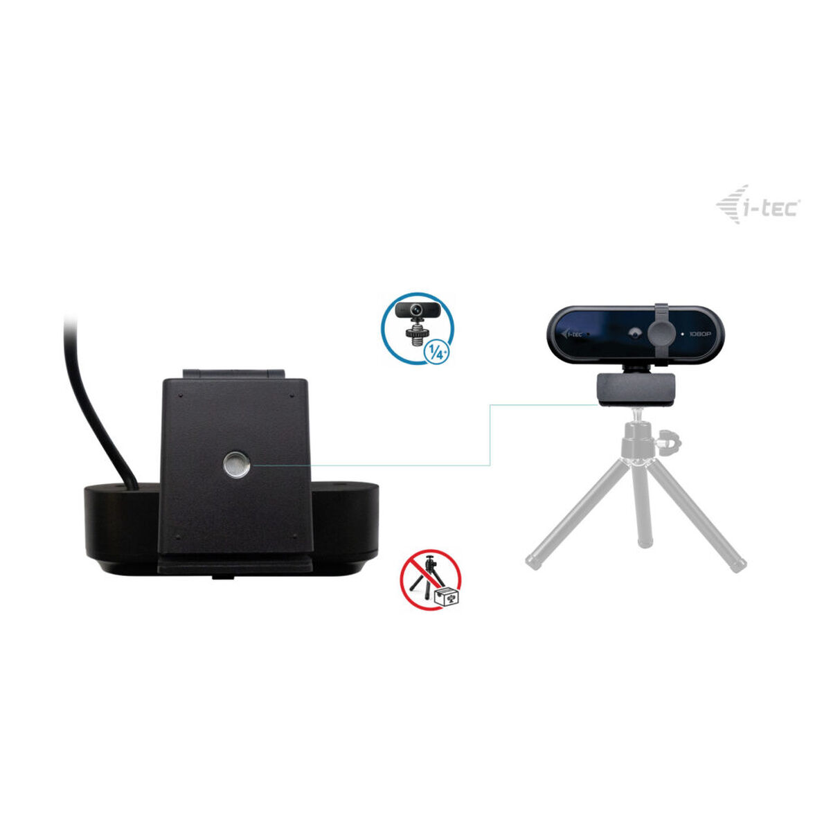 Webcam i-Tec CAMSOLOMONF100 Full HD