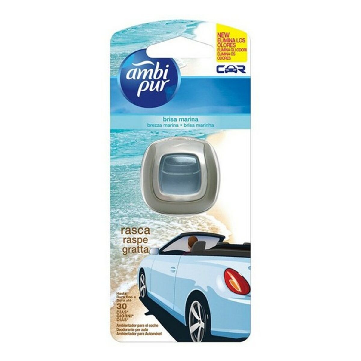 Ambientador Para Automóveis Brezza Marina Ambi Pur (30 Días)