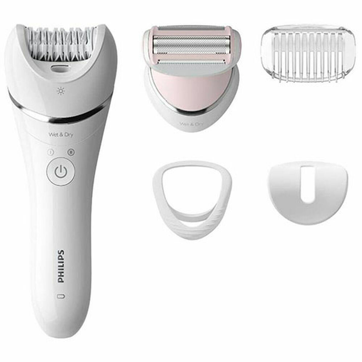 Depiladora Elétrica Philips BRE710/00 * Branco 15 V Cabeças x 4