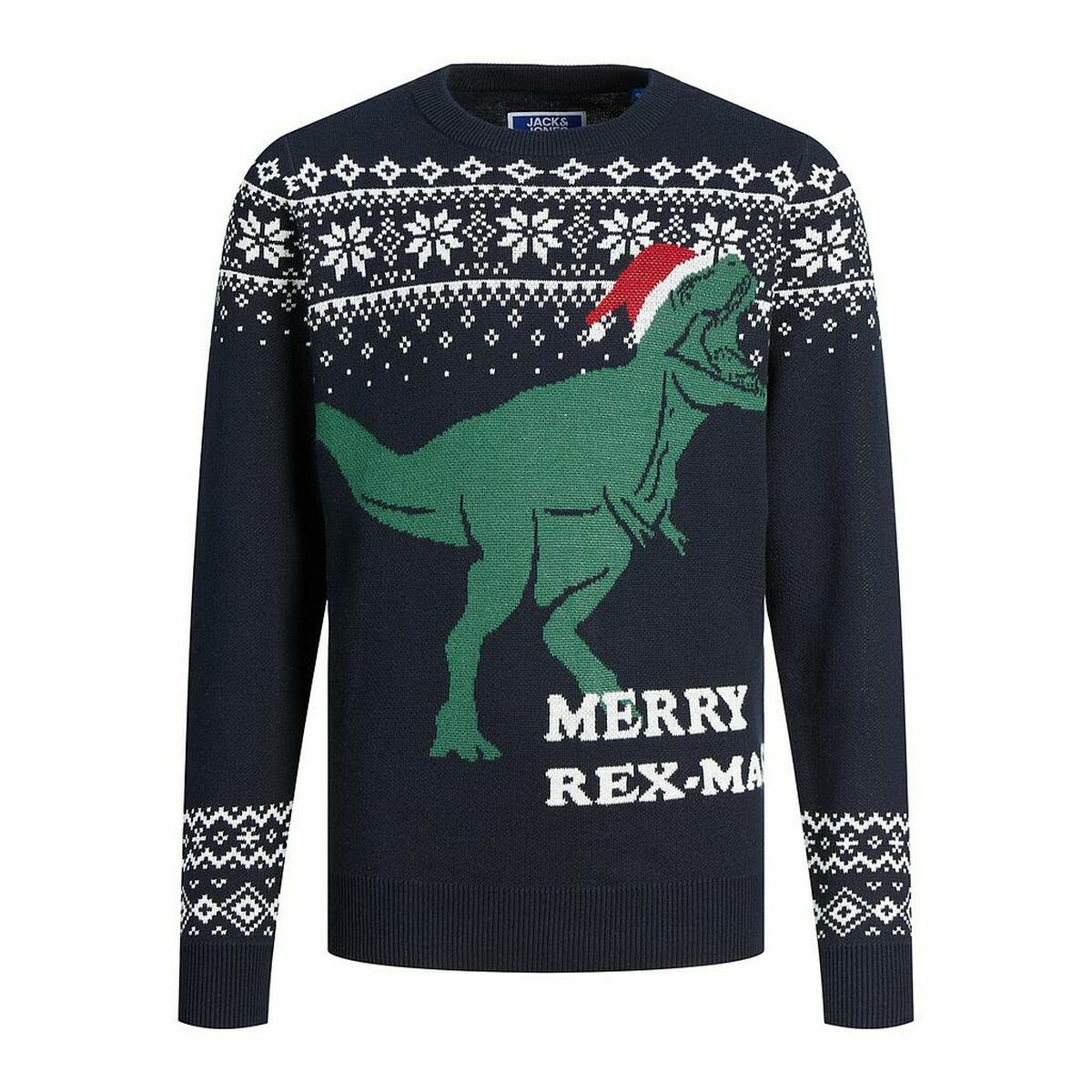 Jersey Unissexo Jack & Jones T REX Azul Marinho