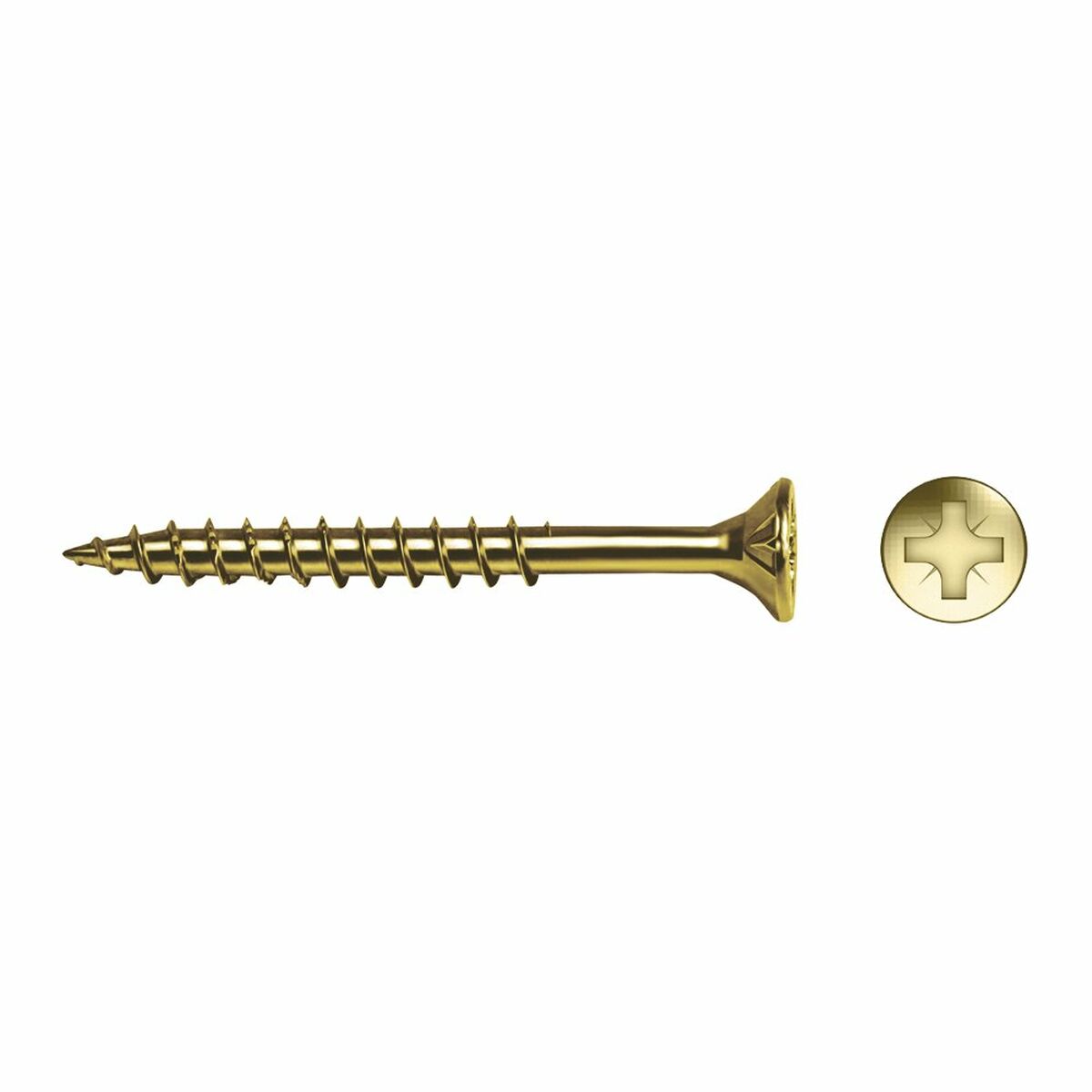 Caixa de parafusos CELO 100 Unidades Zincado Cabeça de contrapeso (6 x 70 mm)