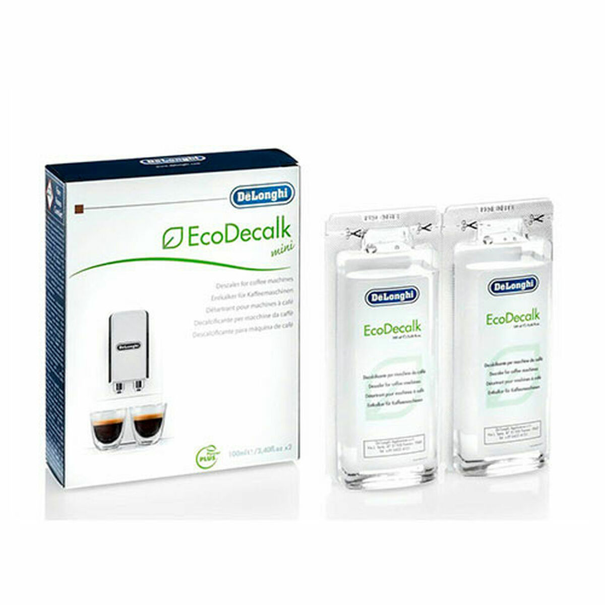 Descalcificador DeLonghi 5513296011 2 x 100 ml Descalcificador para Cafeteiras