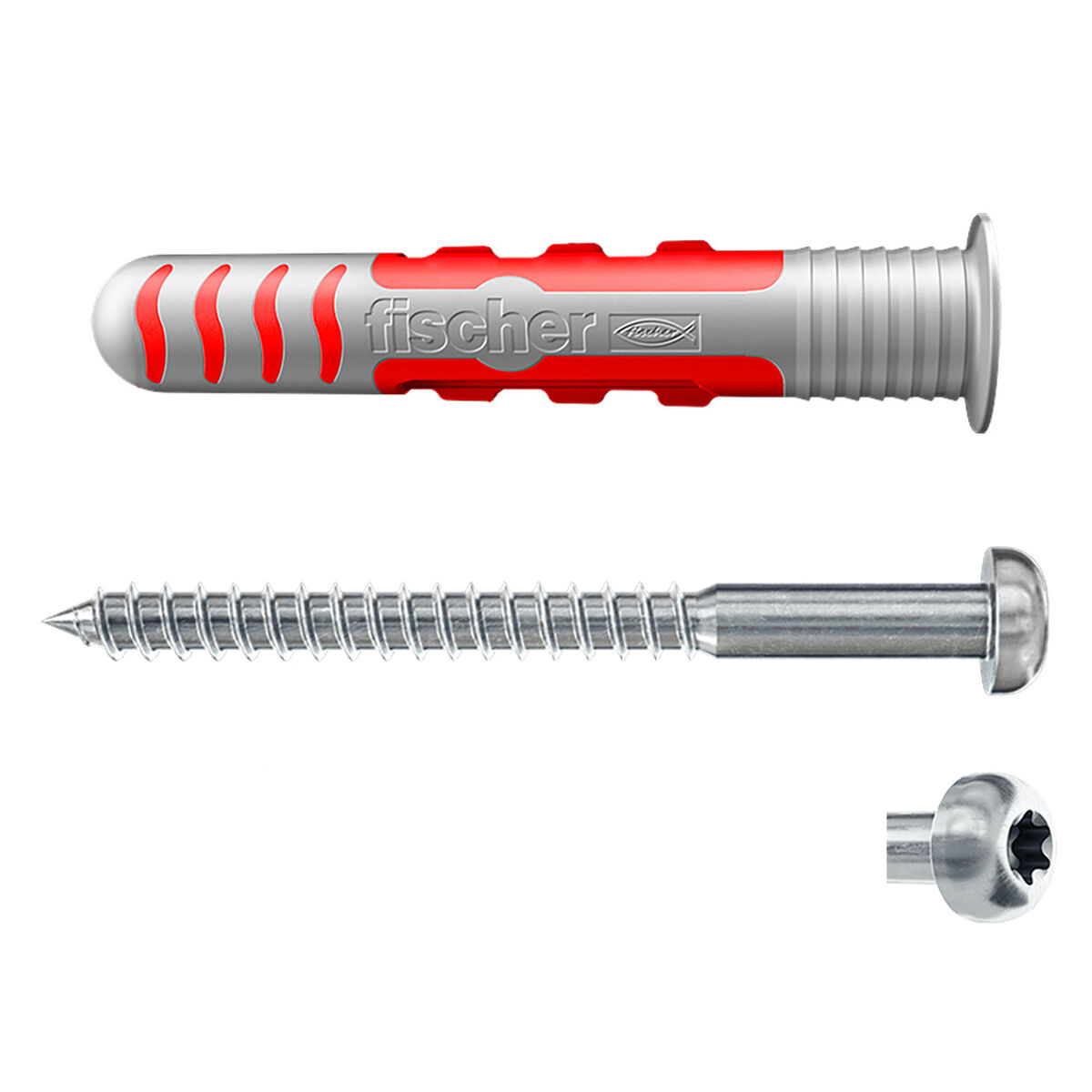 Buchas e parafusos Fischer DuoSeal 557728 S A2 Impermeáveis Ø 8 x 48 mm