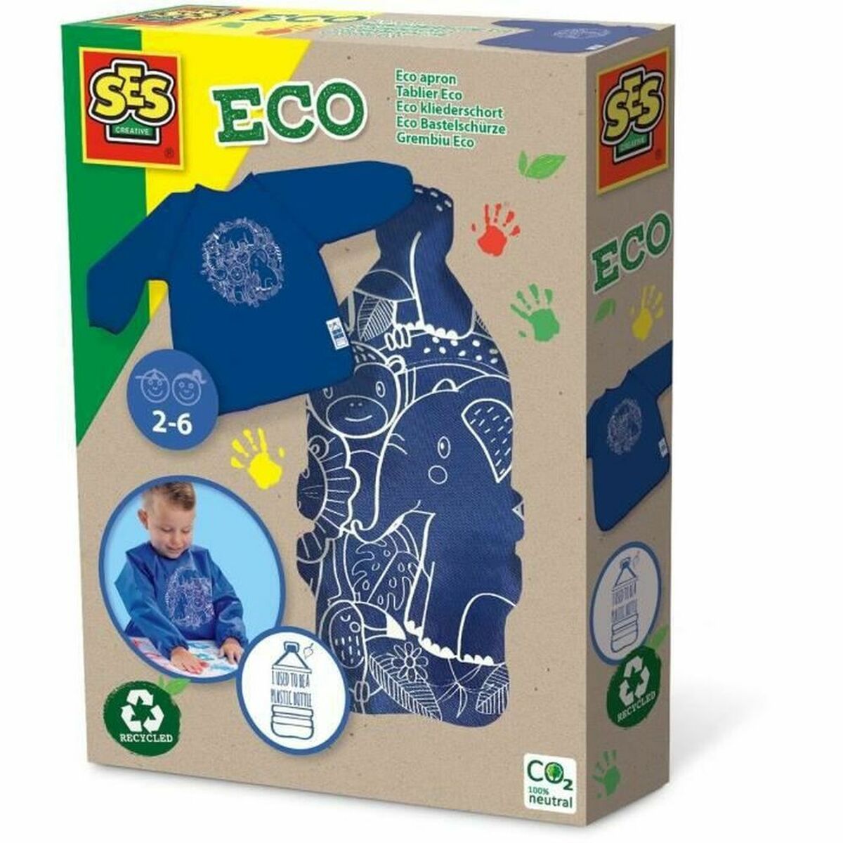 Avental para Colorir SES Creative Eco Apron - 100% Recycled Personalizado