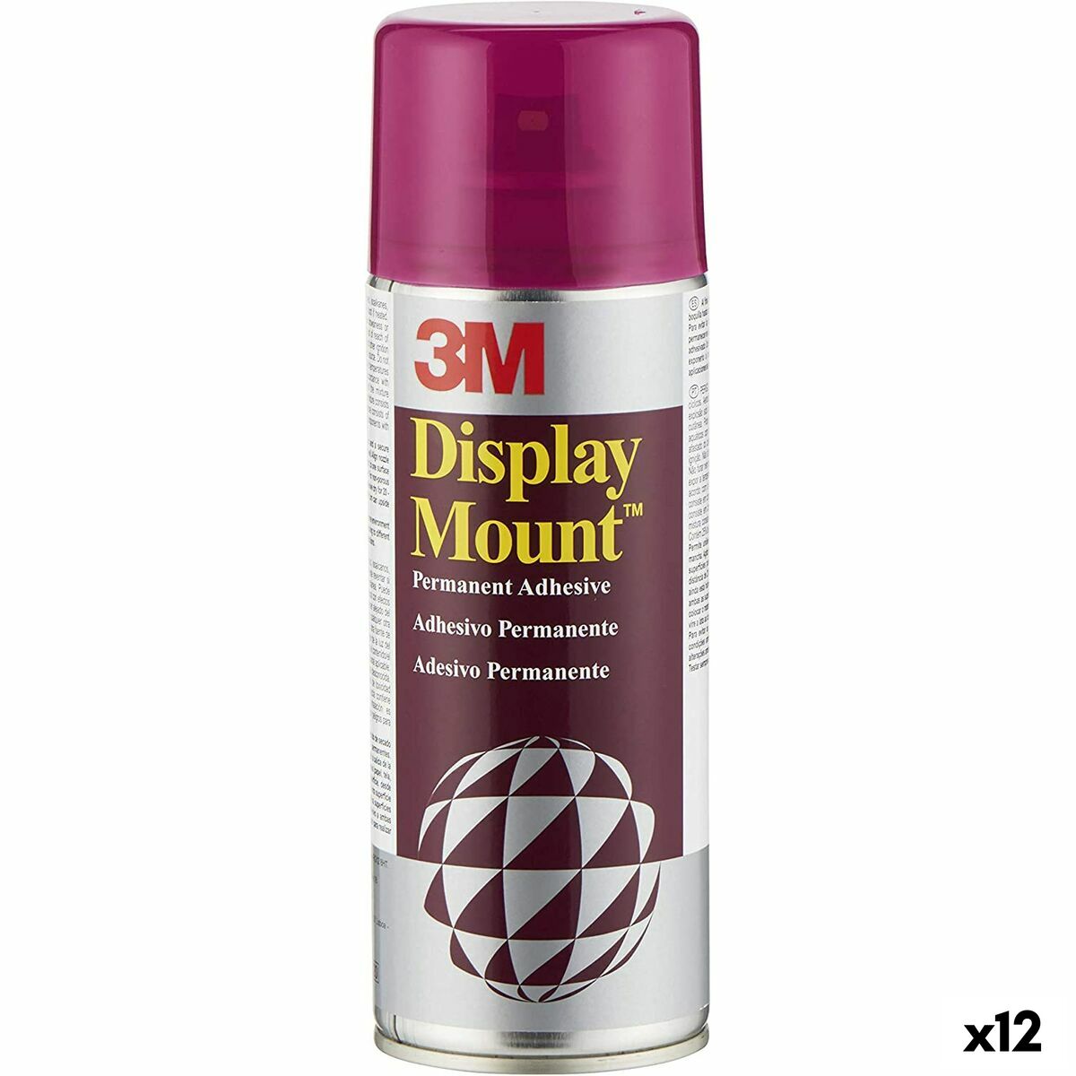 Adesivo em spray 3M Display Mount 400 ml Permanente (12 Unidades)