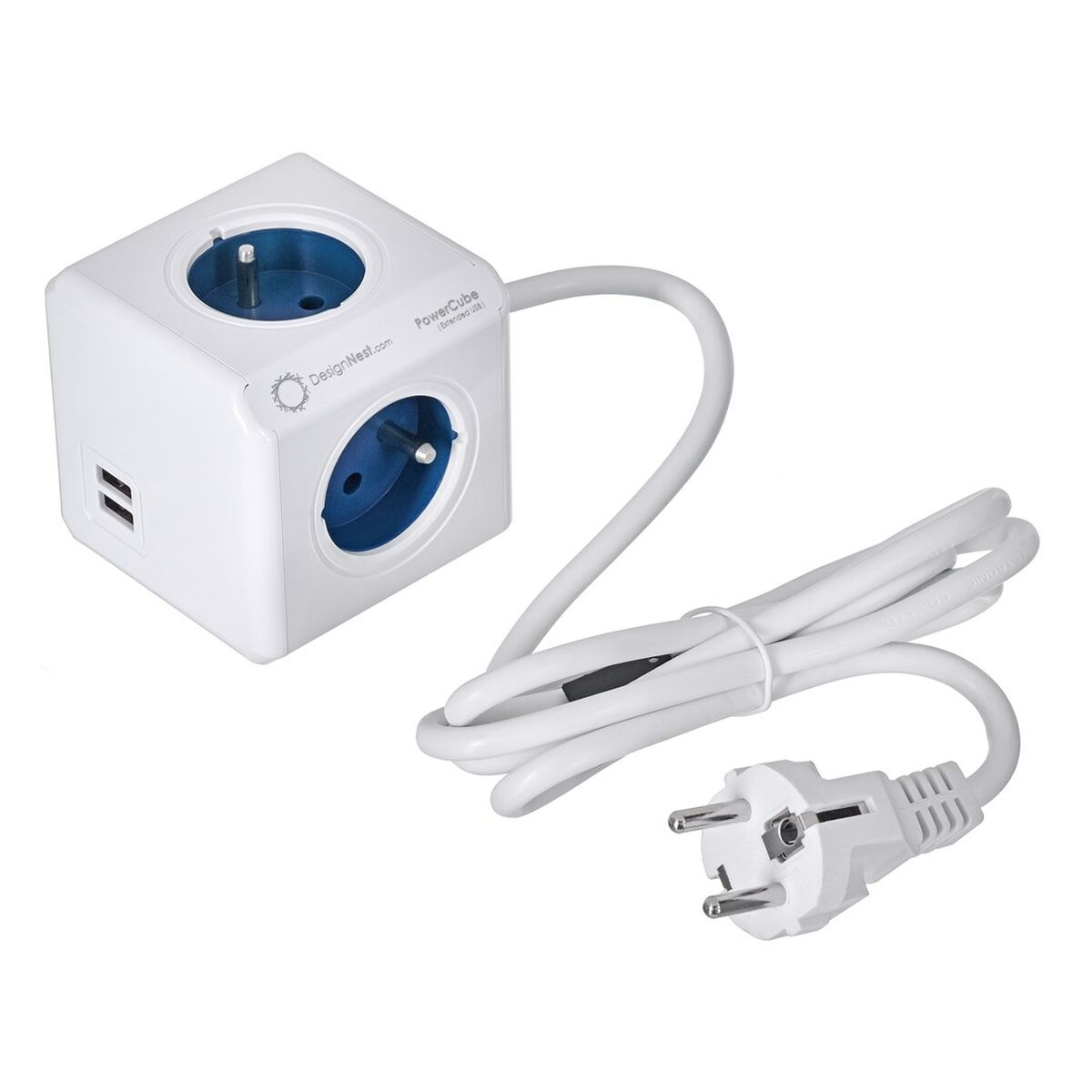 Extensão em Cubo Allocacoc PowerCube Extended USB Type E Azul (1,5 m)