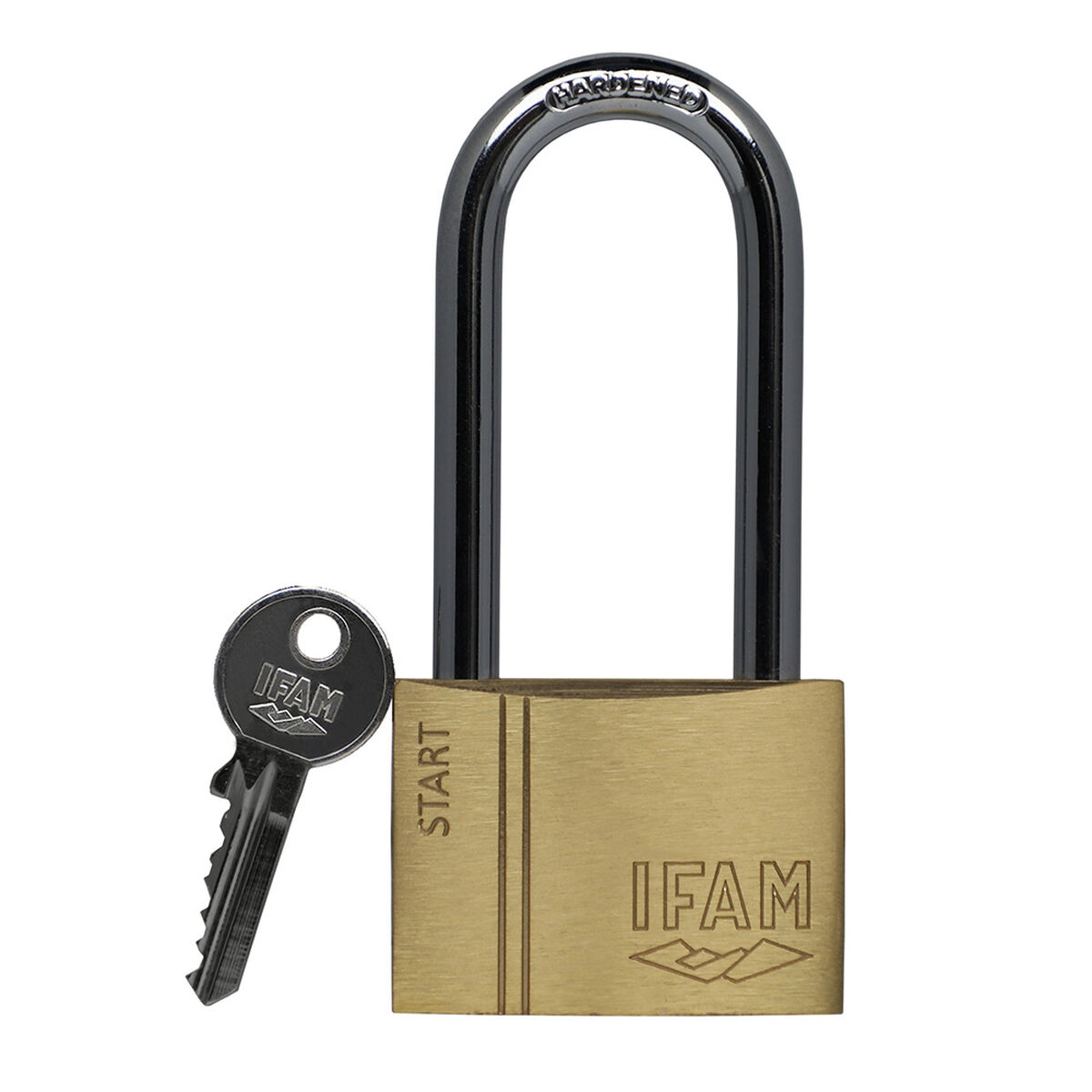 Cadeado com chave IFAM SR40AL Latão Aço Comprido