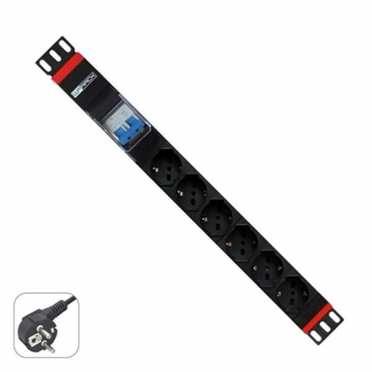 Extensor 19" 6 Tomas Schuko WP WPN-PDU-G02-06 (2 m)