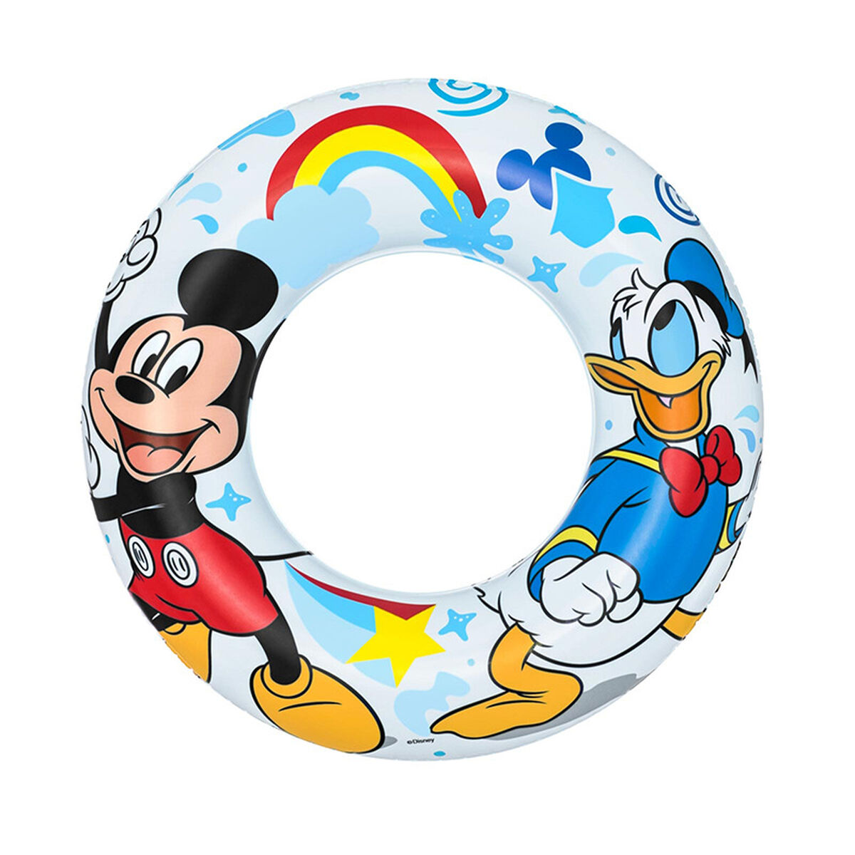 Bestway Flutuador Inflável Disney Mickey & Friends D56 cm +3 a 6 Anos Praia e Piscina 91004