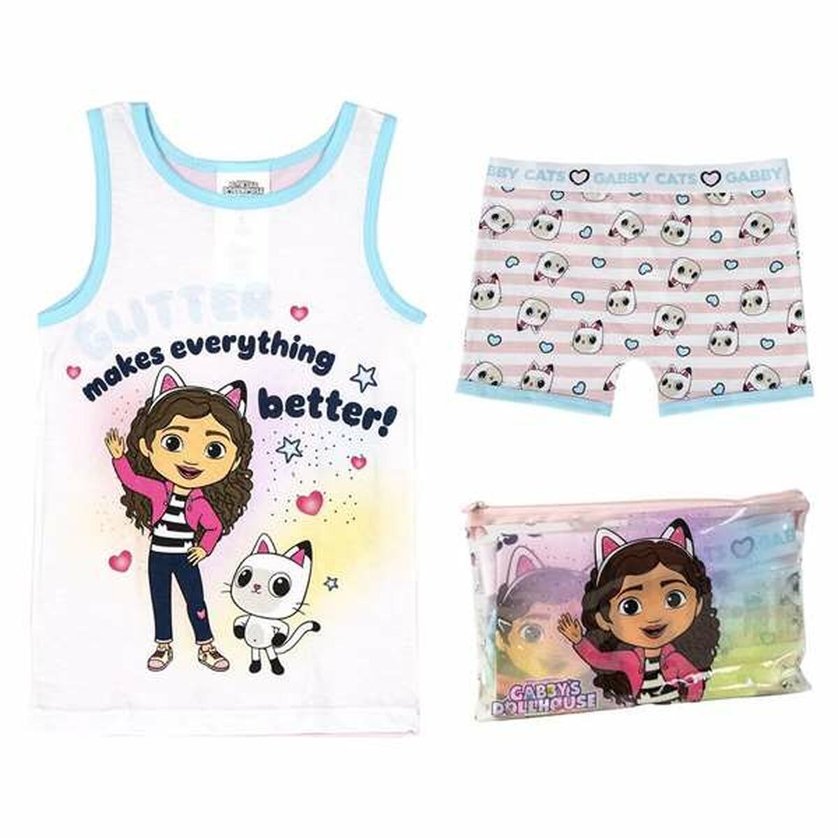 Pijama Infantil Gabby's Dollhouse 4 Anos