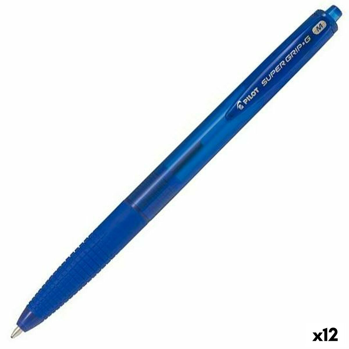 Caneta Pilot Supergrip G Azul Bol 0,4 mm 12 Unidades